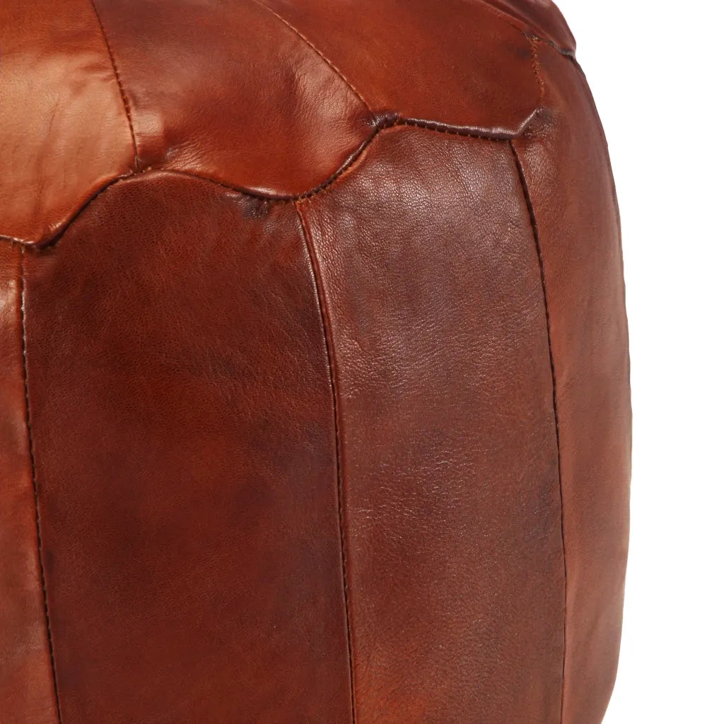 Pouf Tanno 40x35 cm in Vera Pelle di Capra 248129