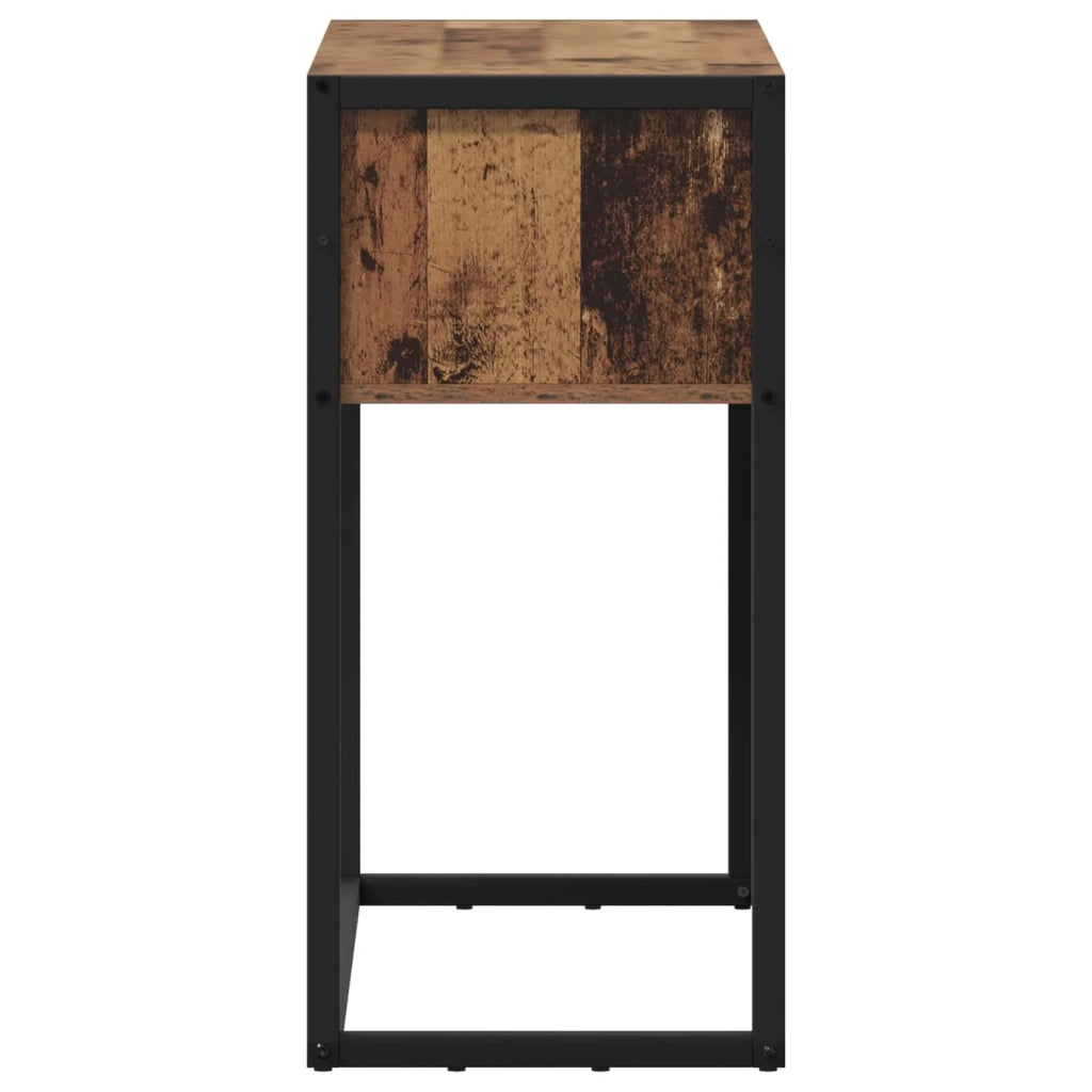 Tavolino | Tavolo laterale Legno vecchio 100 x 36 x 75 cm Legno multistrato