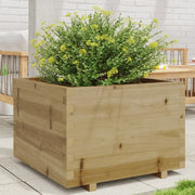 Fioriera da Giardino-Vaso da Esterno 70x70x49,5 cm in Legno di Pino Impregnato