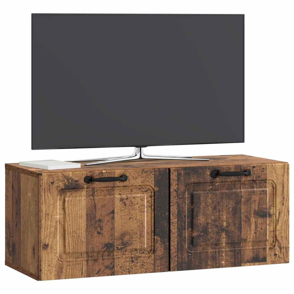 Mobile Porta TV da Muro Legno antico 78,5 x 31 x 30 cm 899403