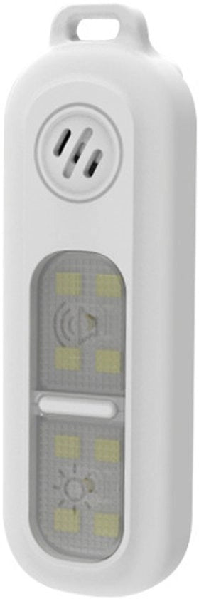 Alarme personale caricabile per donne - 130dB sirena acustica - Con luce stroboscopica SOS - Avviso per batteria bassa - Facile da trasportare - Alarme personale per donne, bambini e anziani - 7,8x2,5cm - Bianco - 7.8*2.5cm