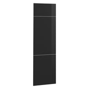 Vicco Frontale cucina Nero lucido 59.6 x 196 cm frontale del mobile per mobile per frigorifero