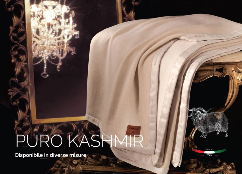 Coperta Invernale Calda In Puro Kashmire - Matrimoniale - Kashmire