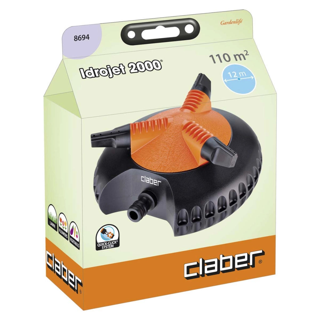 IRRIGATORE ROTANTE IDROJET 2000 CLABER  INNESTO RAPIDO SELF 8694