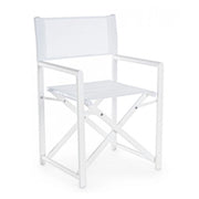 Set 2 Sedia regista bianco taylor Bizzotto giardino casa pieghevole