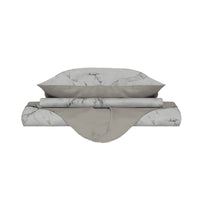 Copripiumino 1 Piazza e Mezzo con Federe Stampato in Microfibra Marble