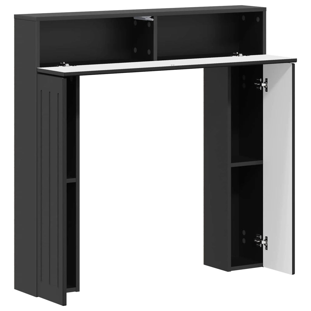 Cornice per camino Nero 102 x 18 x 100,5 cm 8006607
