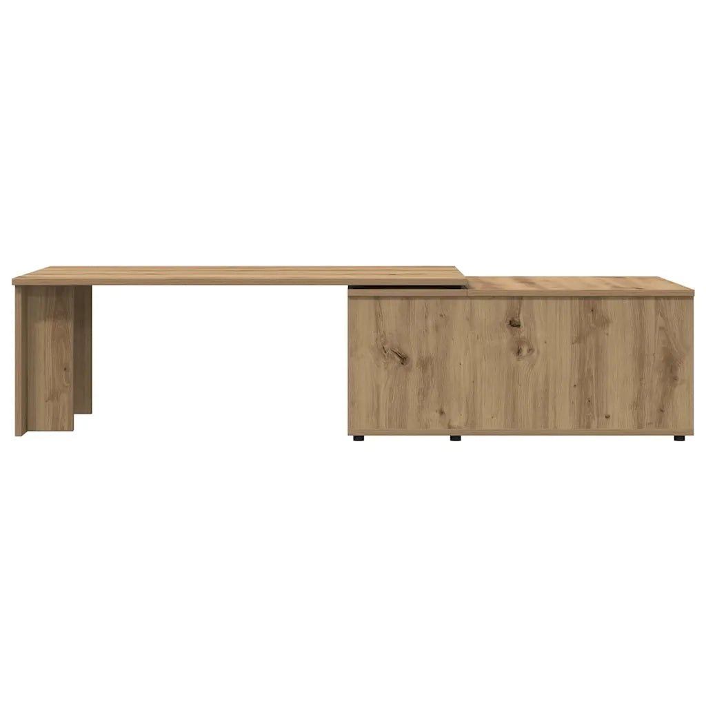 Tavolino da Salotto Rovere Artigianale 150x50x35 cm Truciolato 855981