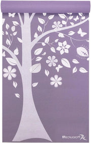 Mat di yoga con disegno di albero della vita - 5mm spesso - ideale per yoga e fitness