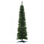 Albero di Natale Artificiale Stretto 180 cm ¨C zephmum ¨C Verde con 390 Rami e Base Scomponibile