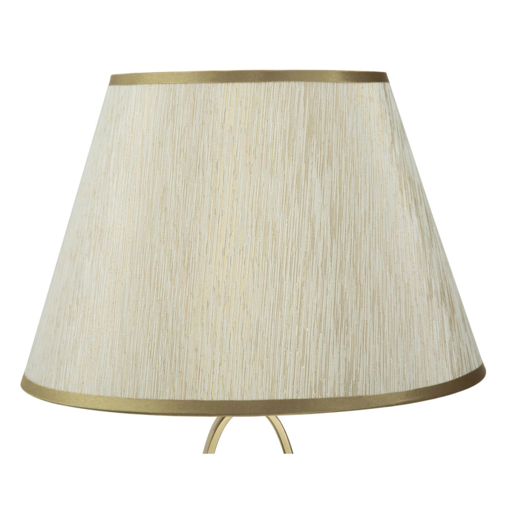 Lampada da Tavolo VKH132, Bianco, Metallo, 30x30x58 cm
