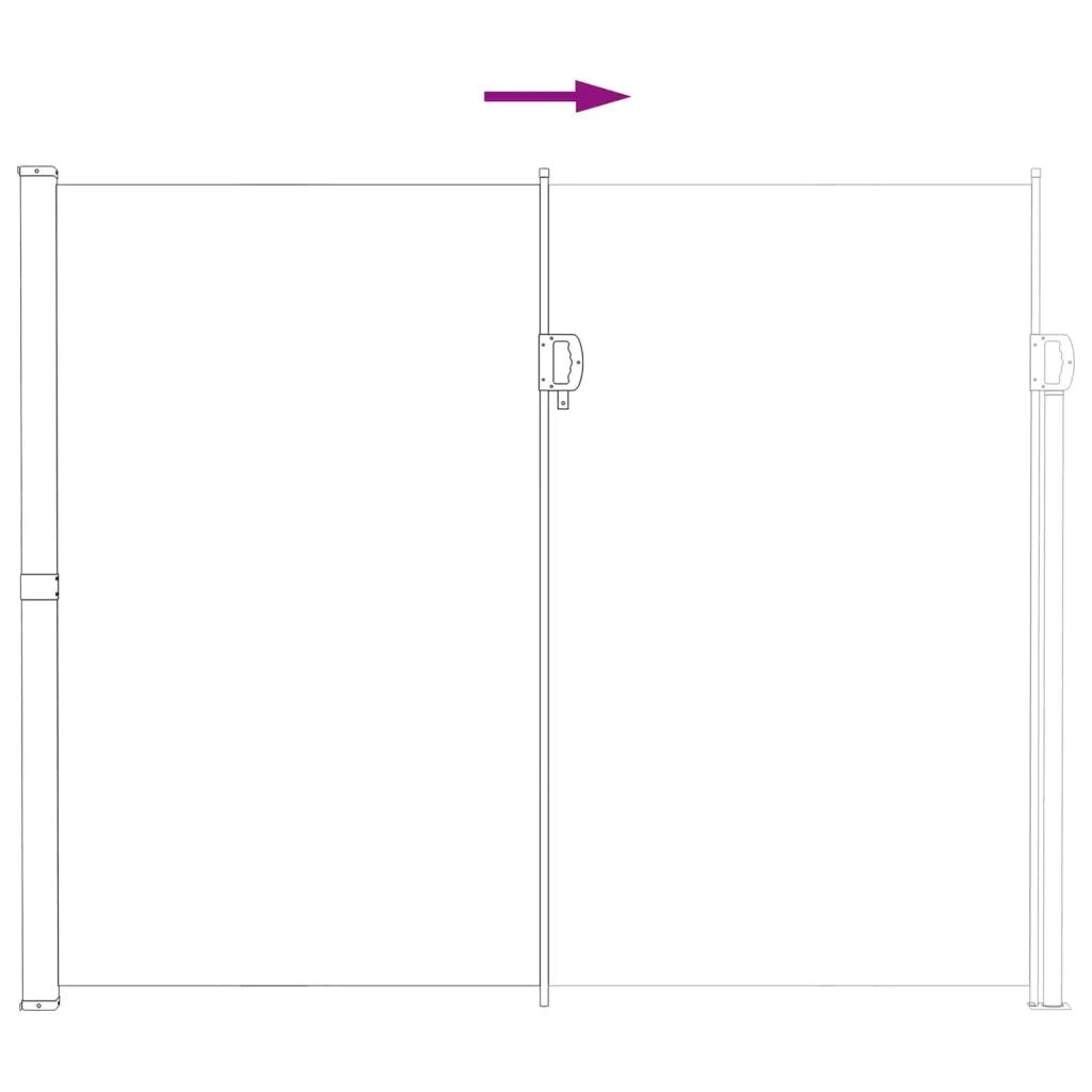 Tenda laterale retrattile Sabbia 600 x 200 cm Poliestere