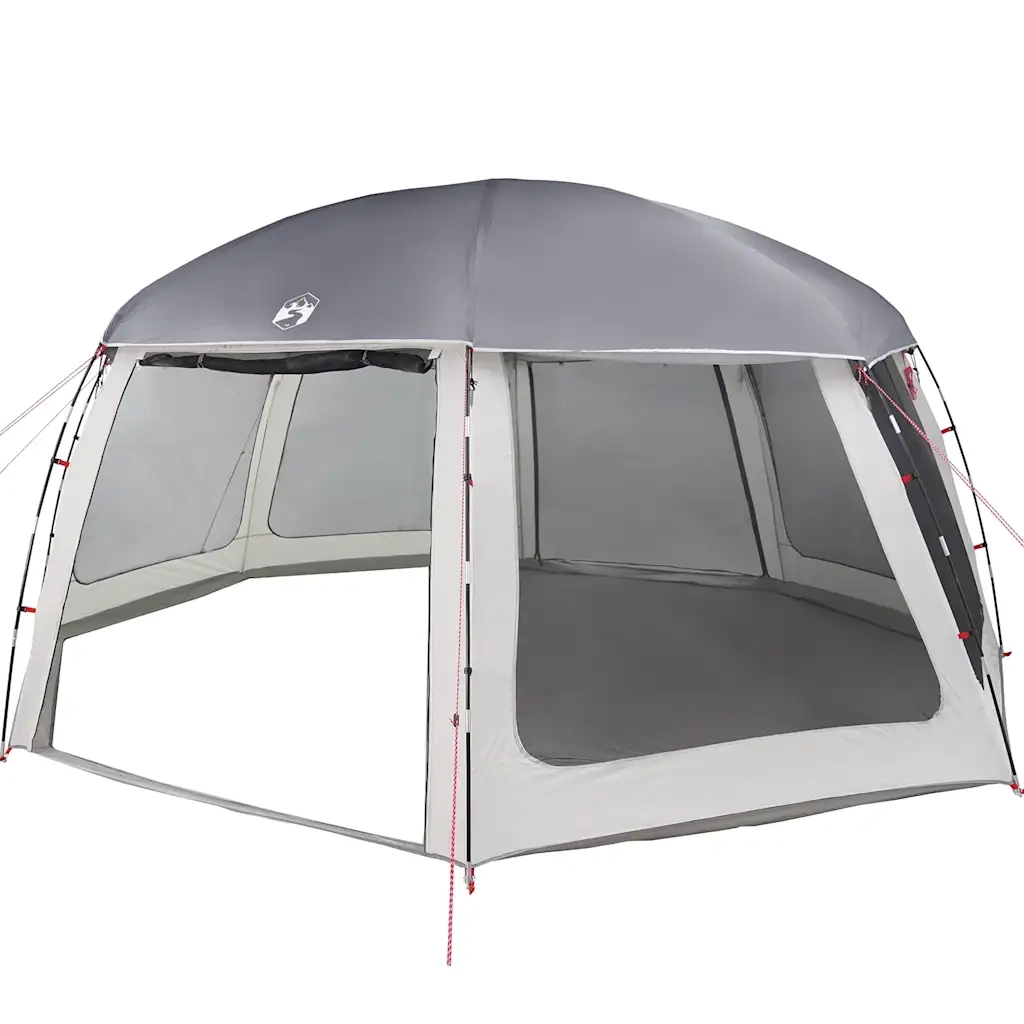 Tenda da piscina con Patta Rimovibile&Pareti in Rete 612x612 cm 4100639