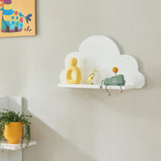 Mensola Skanderborg per Cameretta Sostegno Consolle Decorativo a Forma di Nuvola - Bianco [en.casa]