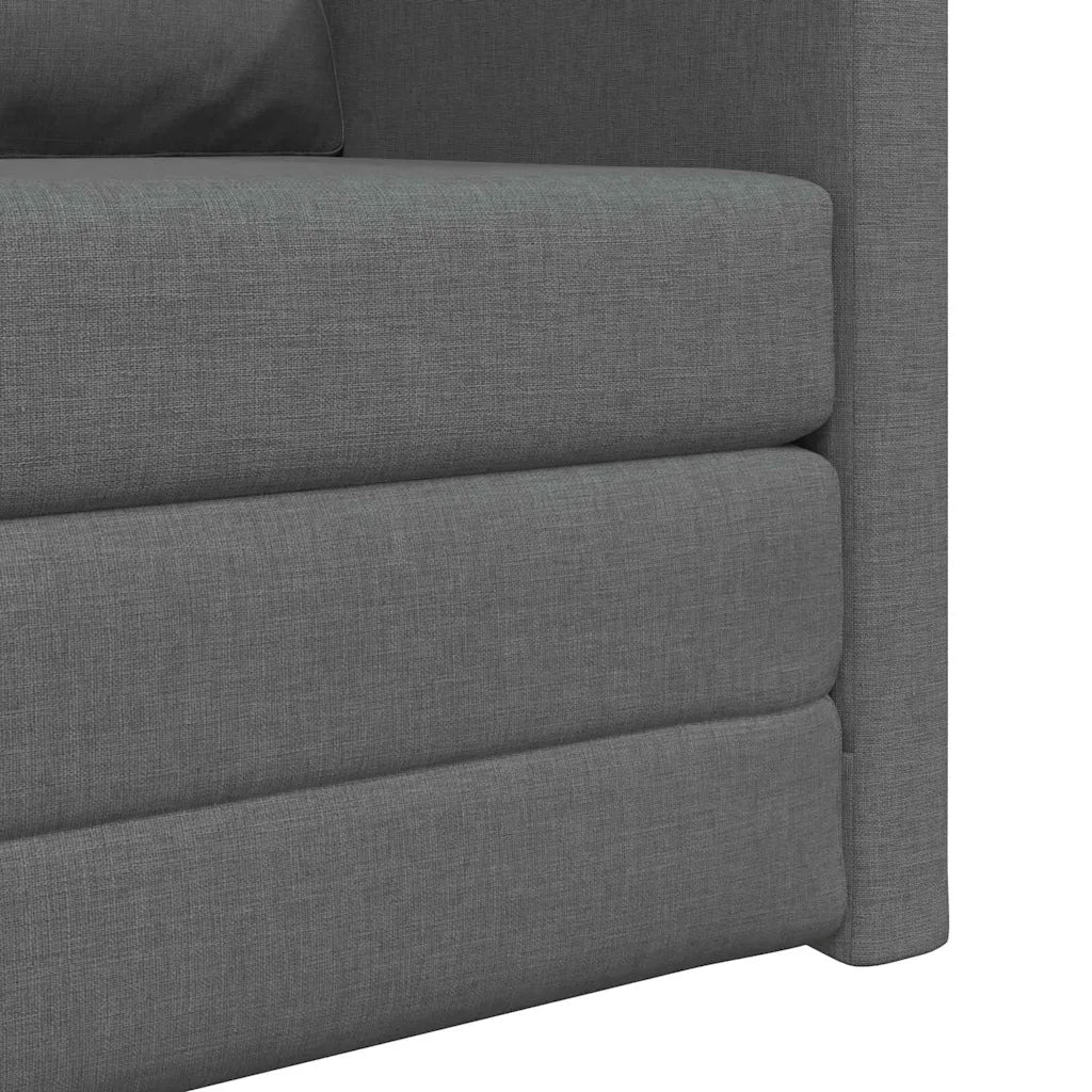Divano letto-Sofa Letto-Daybed Grigio scuro 74 x 77 x 81 cm Tessuto