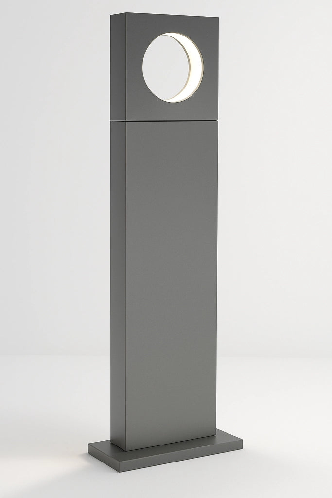 Lampione LED da Giardino 12W IP65 – Nero, Bianco o Grigio con Luce Calda, Naturale o Fredda Colore della luce: Luce fredda, Color: Grigio