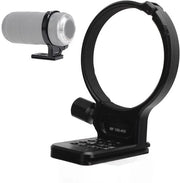 Montaggio Stativo a Legerazione in Alluminio - Sostegno a Gancio - Cuscino Antiscivolo - Foro a 1/4, 3/8 Pollici - Diametro Interno 86 mm - Peso 122 g - Sostegno per Lenti