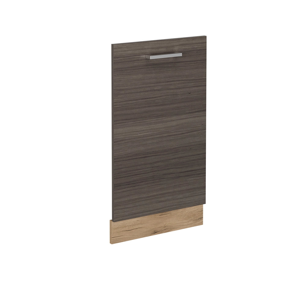 Pannello frontale della lavastoviglie R-Line Grigio nobile/Rovere dorato 45 cm senza piano di lavoro Vicco