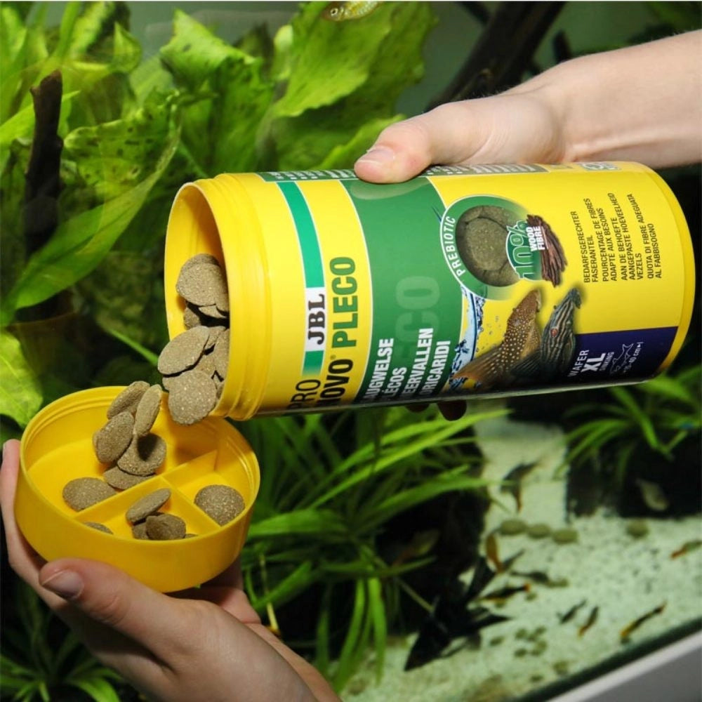 JBL ProNovo Pleco XL - Compresse di mangime per loricaridi erbivori da 15 a 40cm Formato: 1000 ml