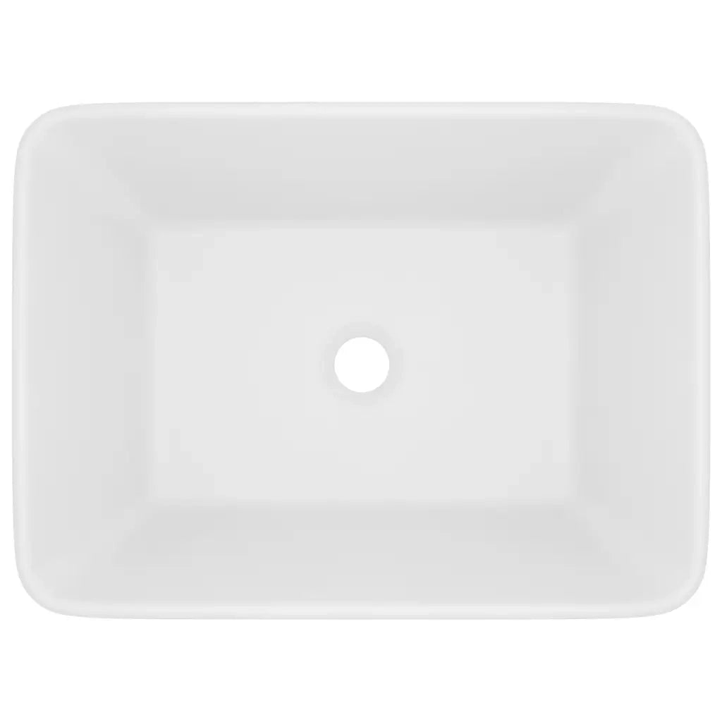 Lavandino Luxury Bianco Opaco 41x30x12 cm in Ceramica CFW6475580