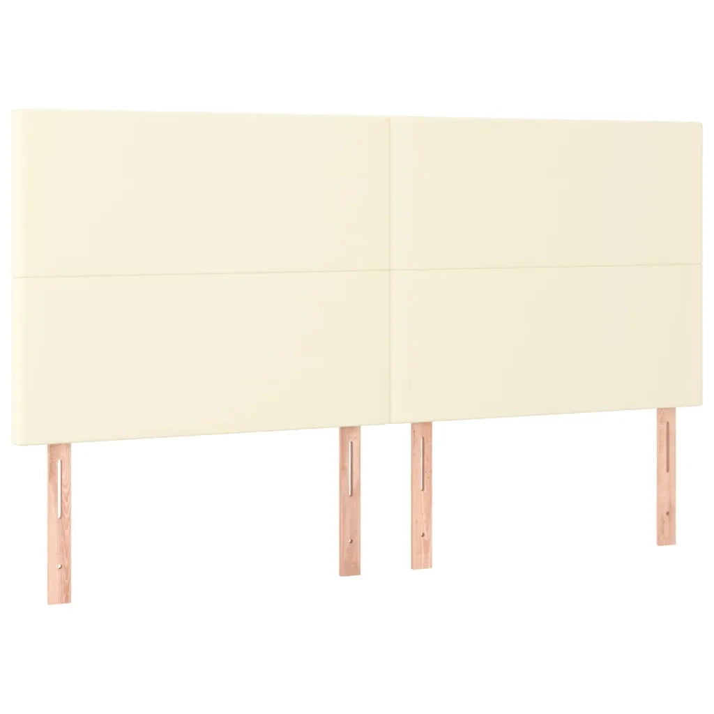 Giroletto a Molle con Materasso Crema 200x200 cm in Similpelle