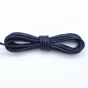 2 paia di cavi in cotone di 100 cm con finitura - Cavi in cotone rotondi di 2,5 mm - Cavi in cotone robusti - Cavi in cotone duraturi - Cavi per stivali - Cavi in pelle impermeabili - Cavi per scarpe e stivali