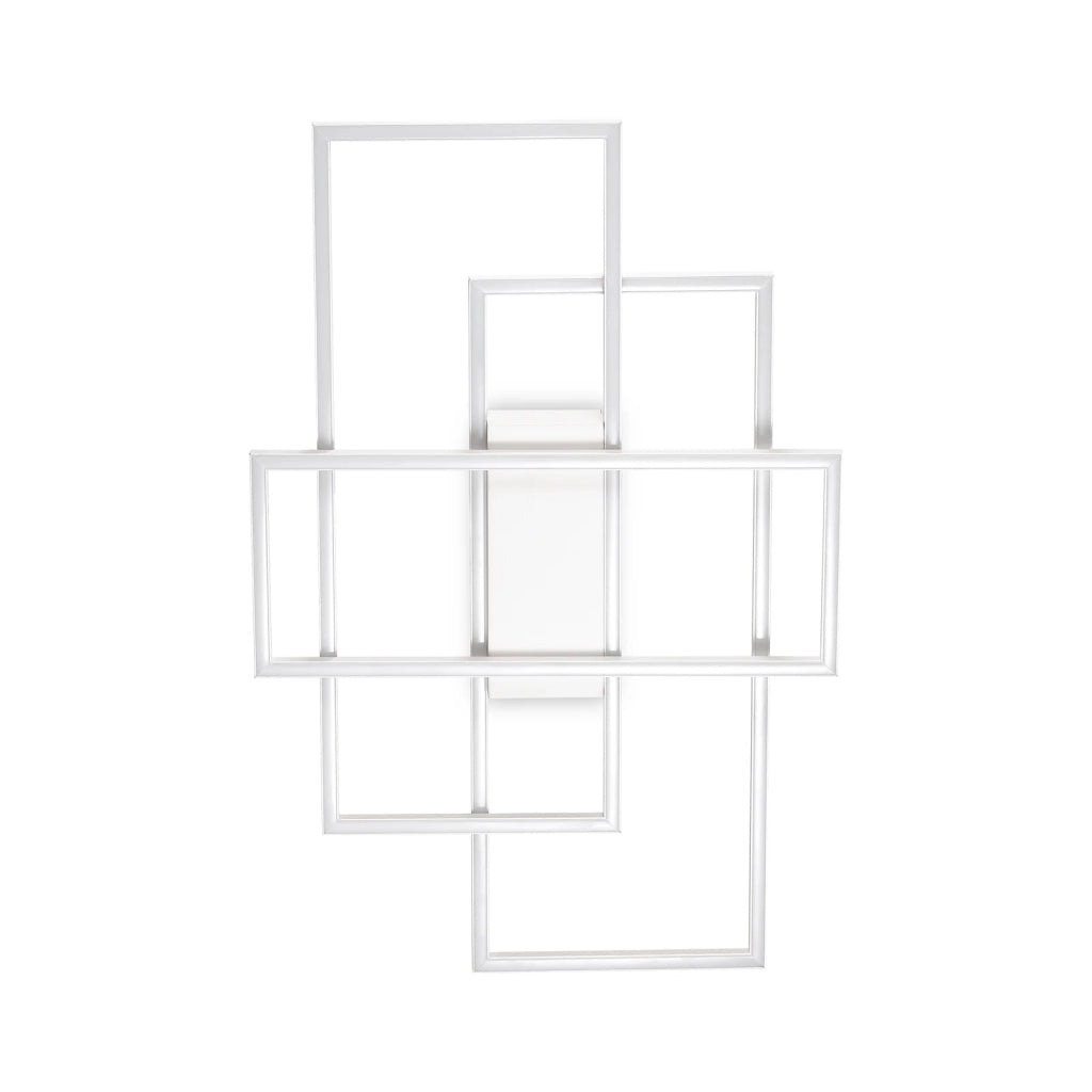 Plafoniera Frame 1 Luce Led Integrato Bianca