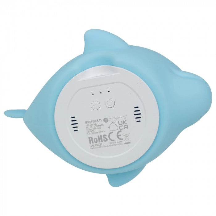 Lampada notte bimbi senza fili Delfino RGBW blu 1W Mary's