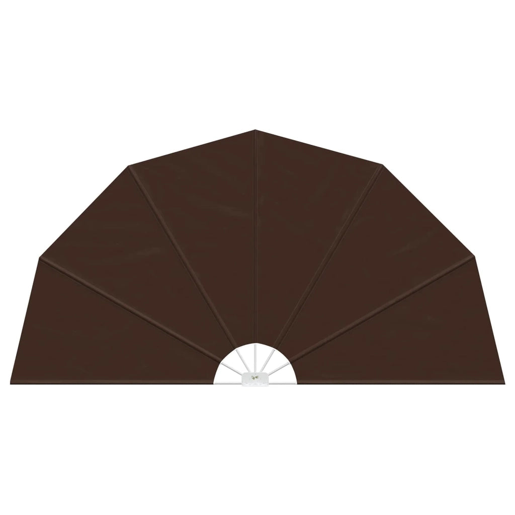 Schermo di Privacy per Balcone Ø 320 cm Poliestere Marrone 42037151