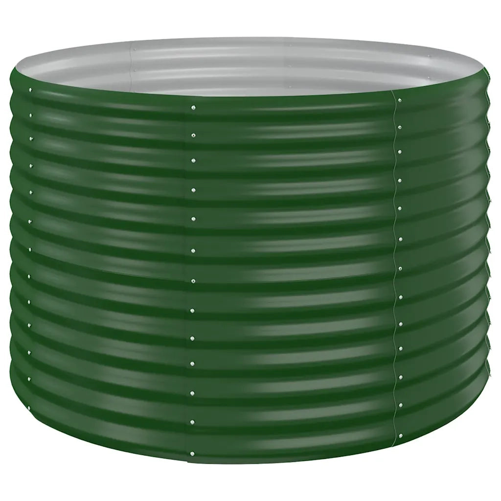 Vaso Giardino Acciaio Verniciato a Polvere 100x100x68 cm Verde cod mxl 67047
