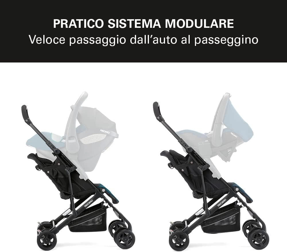 RECARO PASSEGGINO ROSSO EASYLIFE ELITE 2 RECLINABILE RICHIUDIBILE CON RIDUTTORE ROSSO