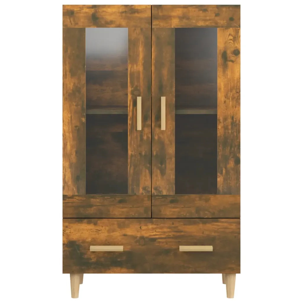 Credenza | Madia | Buffet da pranzo | Armadio da pranzo Rovere Fumo 70x31x115 cm in Legno Multistrato