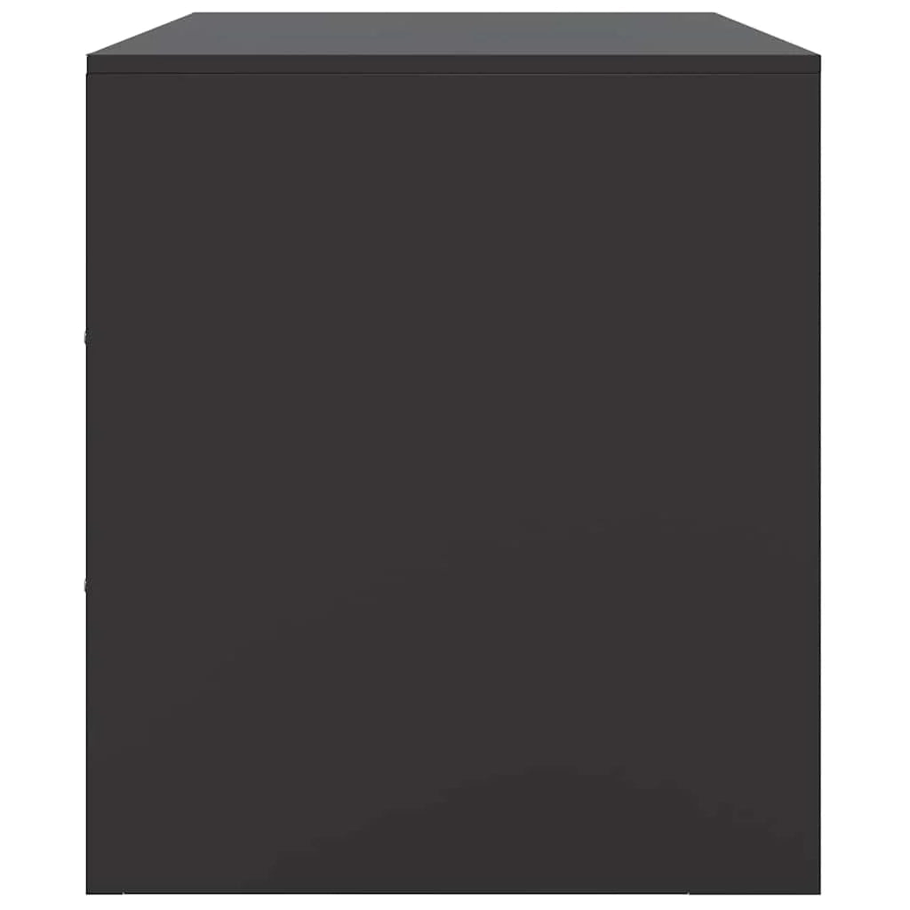 Mobile TV multimediale scaffale TV credenza TV sala da pranzo soggiorno camera da letto 2 pezzi 67 x 39 x 44 cm acciaio nero 02_0028543