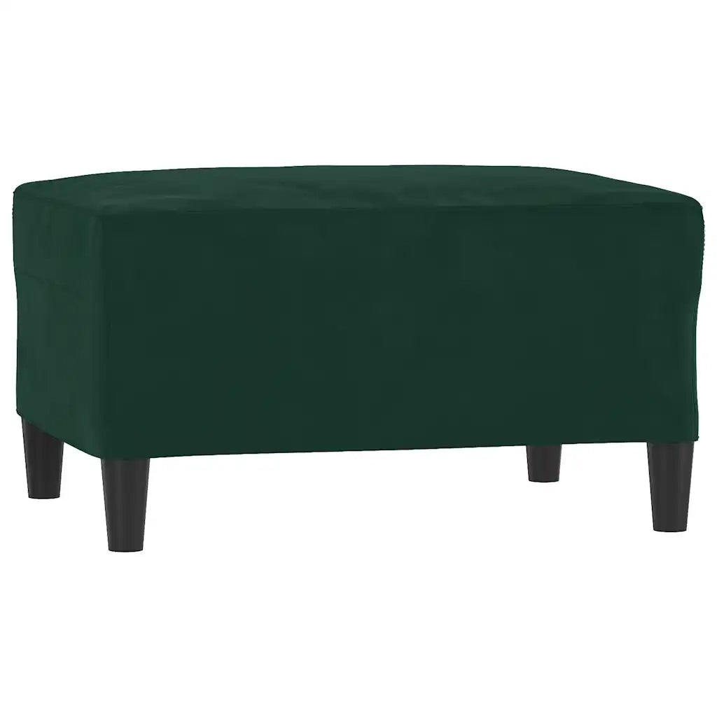 Set di Divani 3 pz con Cuscini Verde scuro in Velluto 3201508