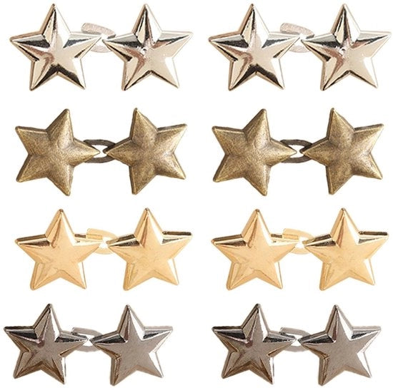 Set di ganci per stiratura 8 pezzi - Clip per stiratura adattabili - Set di ganci per stiratura per jeans - Stiratore per jeans - Set di ganci per stiratura - Materiale reso resistente - Set di spille per stiratura