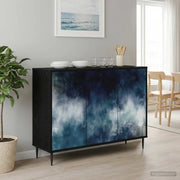 Credenza RAALTE Rovere Nero 102 x 33 x 76 cm 8006972