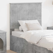 Testiera con testiera Grigio cemento 75 cm Legno multistrato