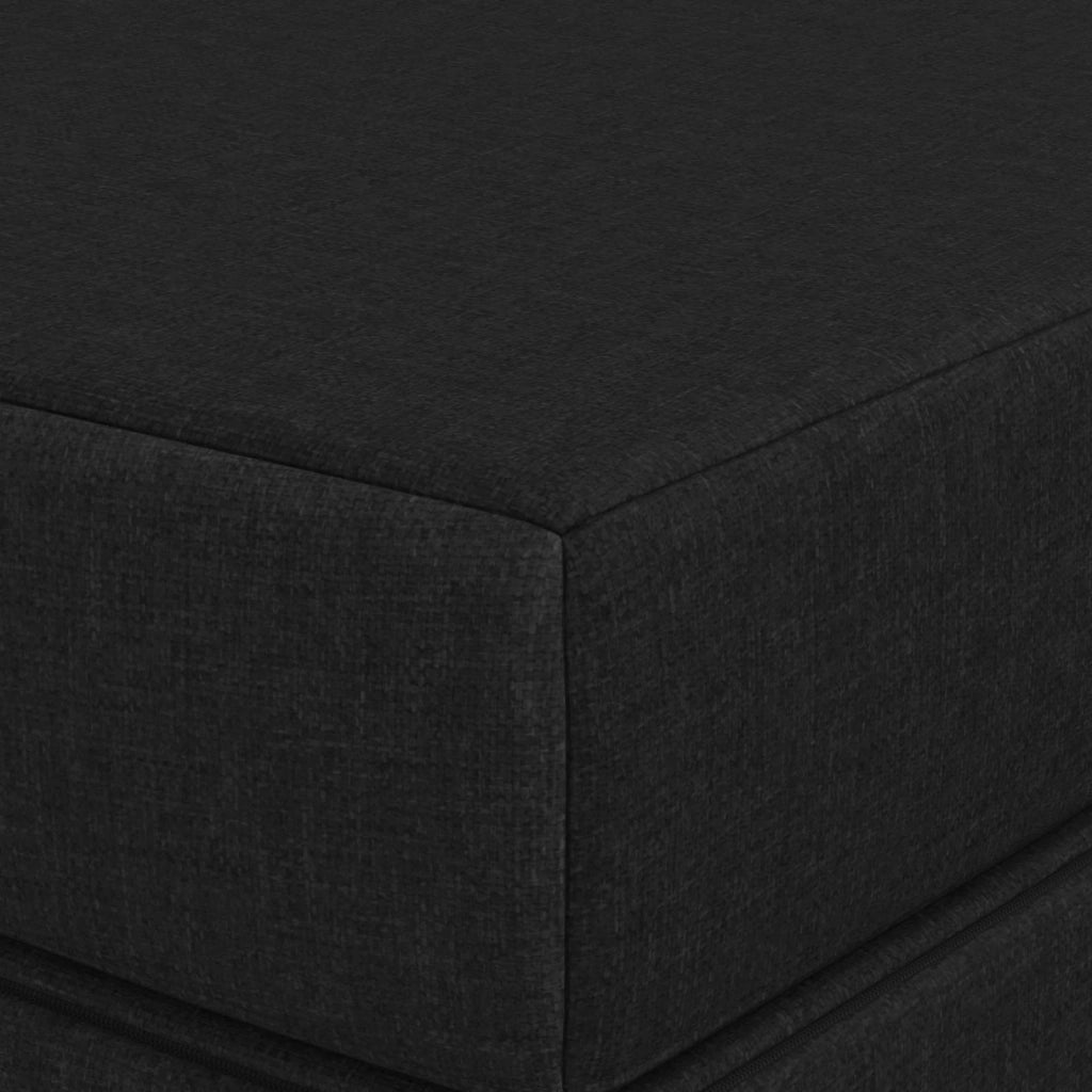 Divano Letto Pieghevole 160 x 67 x 45 cm Nero 900234