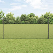 Recinzione in Fili Saldati con 44 Post U Grigio 1.2x50 m Acciaio