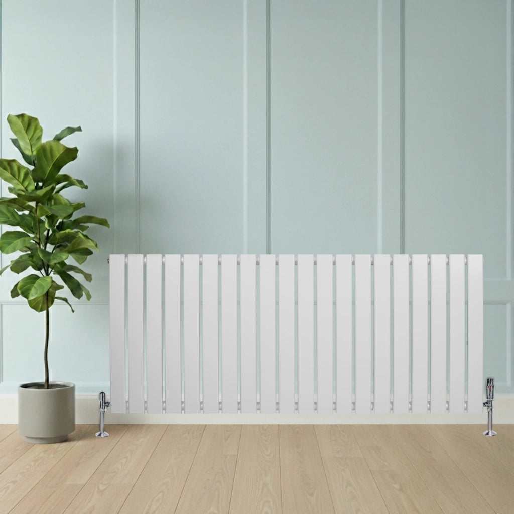 Radiatore Orizzontale Design Piatto Colonna Singola Bianco 600x1400 mm