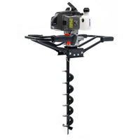 Mototrivella a benzina, motore a 2 tempi di 3 CV 63,3 ccm, con punta elicoidale Ø150mm, uso 2 persone