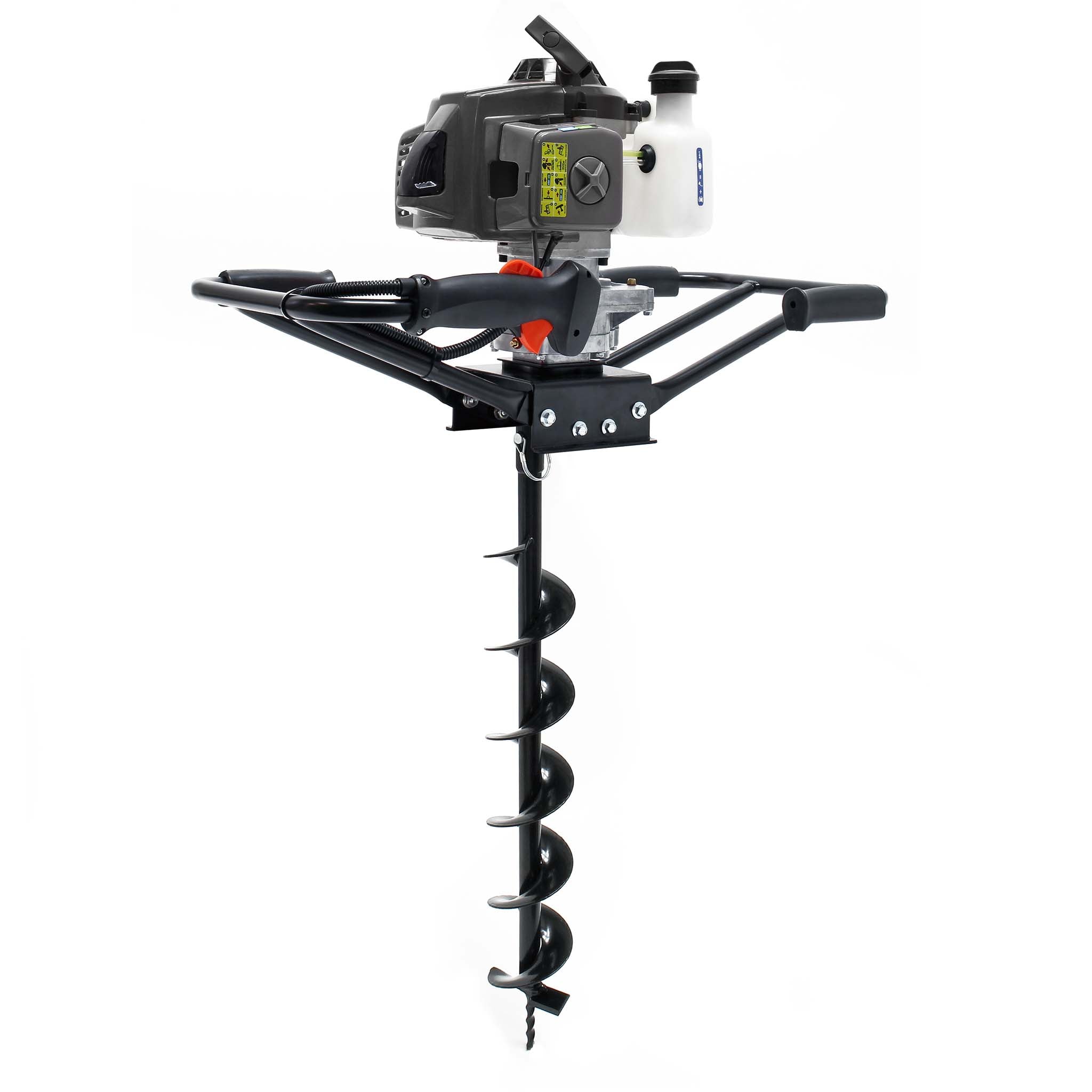 Mototrivella a benzina, motore a 2 tempi di 3 CV 63,3 ccm, con punta elicoidale Ø150mm, uso 2 persone