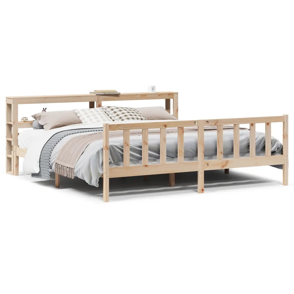 Letto senza Materasso 180x200 cm in Legno Massello di Pino 3305767