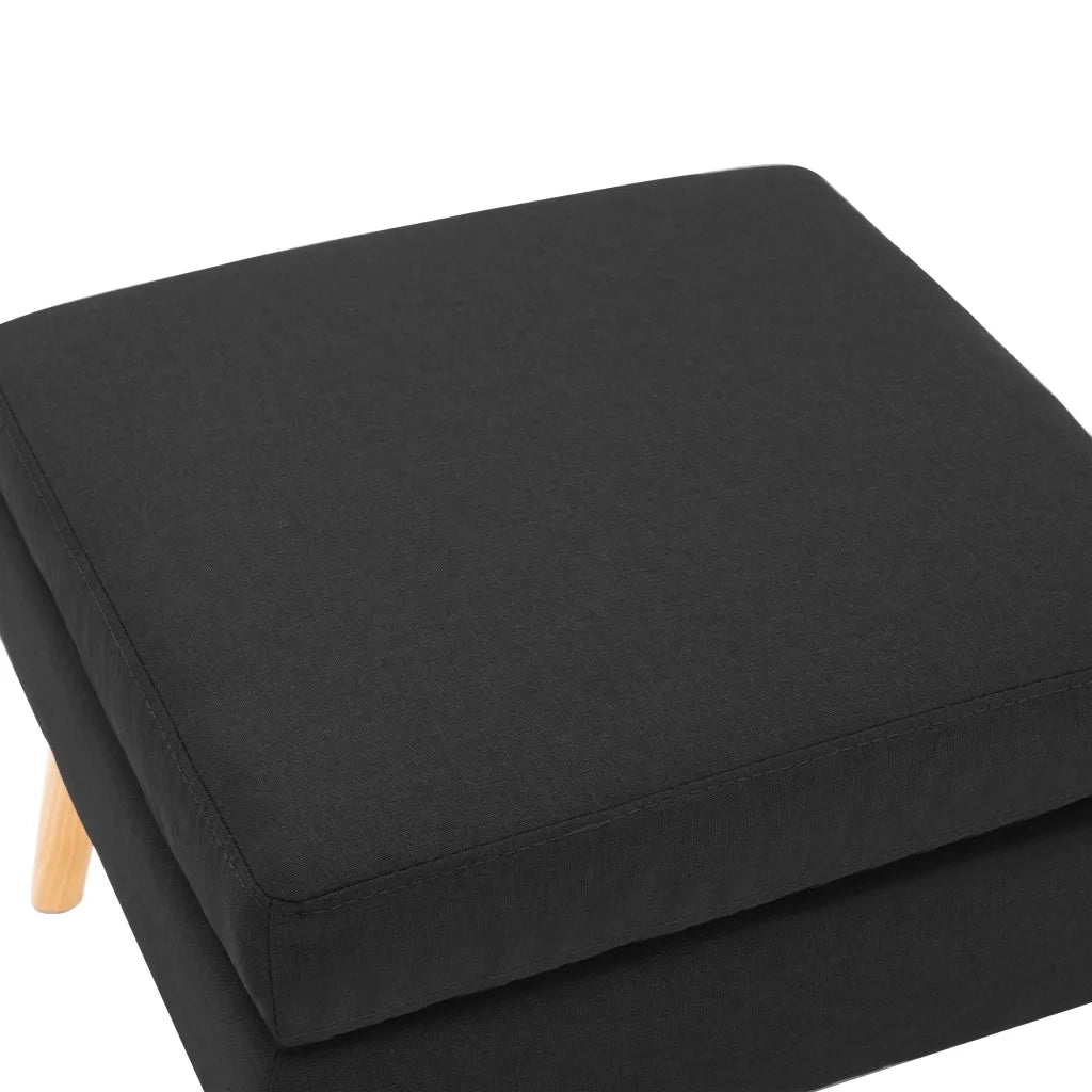 Poggiapiedi Nero in Tessuto cod mxl 68132