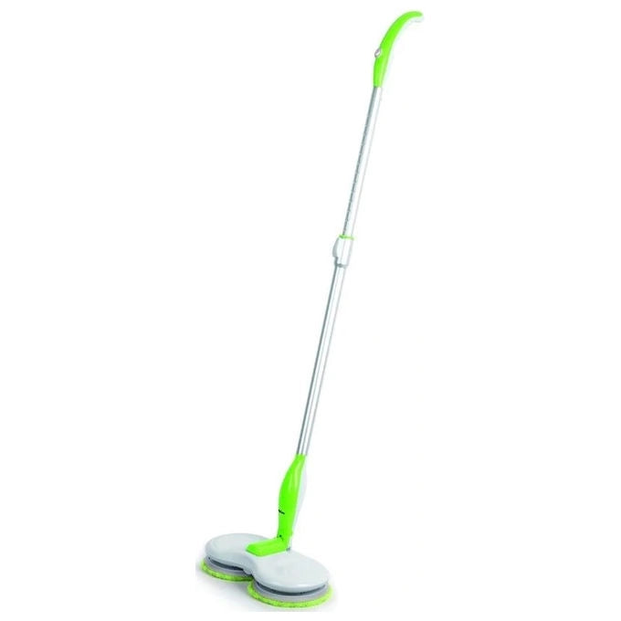 VIGOR 61264-10 Brilly Mocio Elettrico a Batteria al Litio Autonomia 90-120 Minuti Uso Secco e Umido colore Nero
