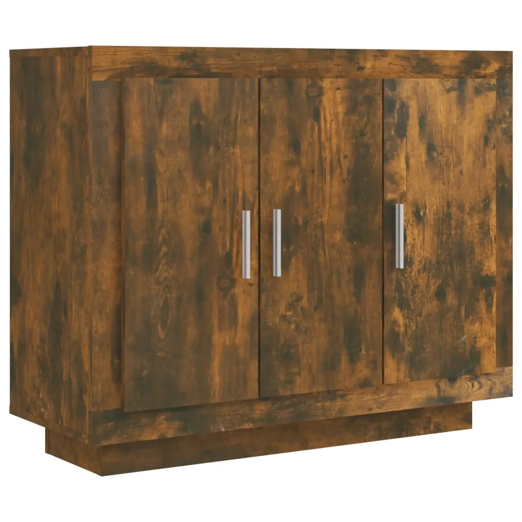 Credenza Rovere Fumo 92x35x75 cm in Legno Multistrato cod mxl 10428