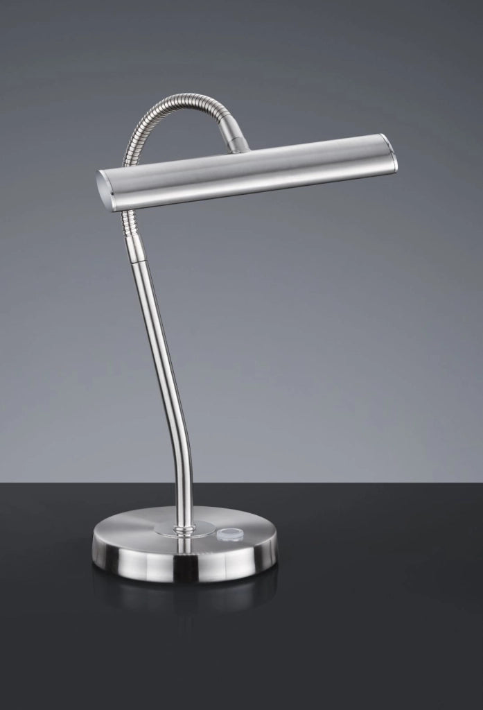CURTIS LAMPADA DA TAVOLO LED 4W · 1x 430lm, 3000K ACCIAIO C/FLESSIBILE CM18xH35