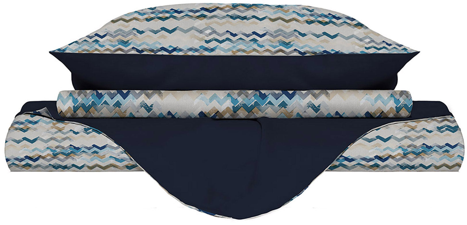 Copripiumino Singolo con Federe Stampato Modern Sky