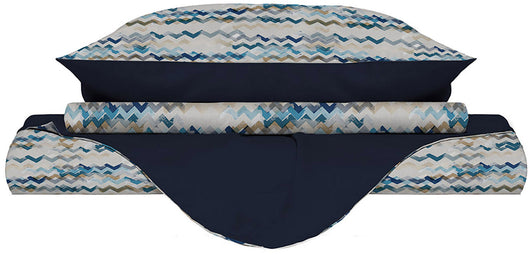 Copripiumino Singolo con Federe Stampato Modern Sky