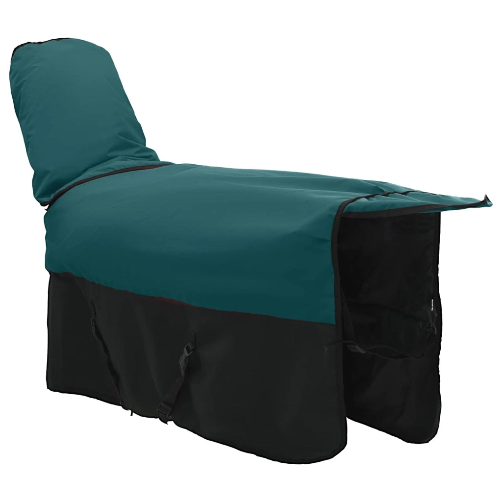 Coperta per Cavalli Verde Scuro e Nero 155 cm Poliestere CFW4901822